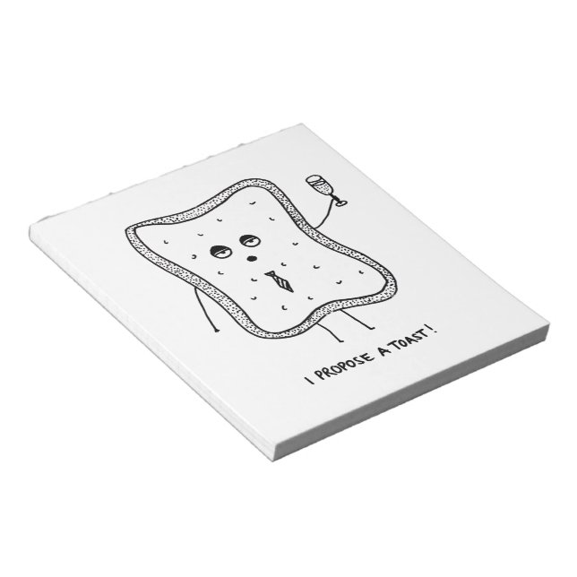 Bloc-note Je propose un toast (Incliné)