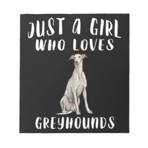 Bloc-note Je Suis Juste Une Fille Qui Aime Greyhounds Cadeau