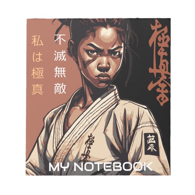 Bloc-note Je suis Kyokushin, Incassable, Inarrêtable (Devant)