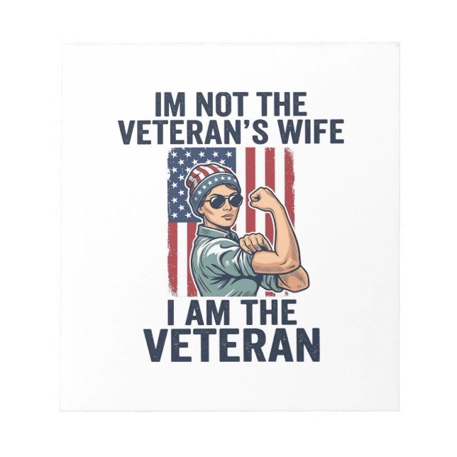 Bloc-note Je suis la conception de la femme patriotique vété (Devant)