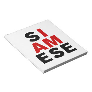 BLOC-NOTE JE SUIS SIAMESE