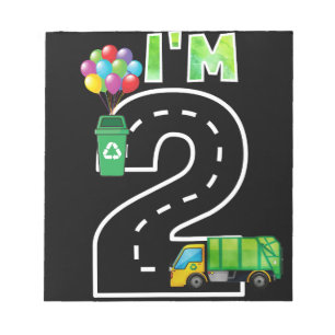 Bloc-note Je suis un garçon de 2 ans pour mon anniversaire C
