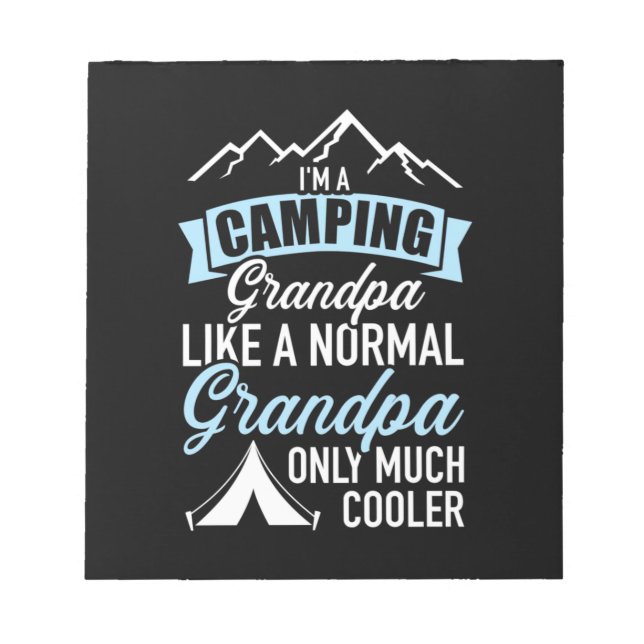 Bloc-note Je Suis Un Grand-Père De Camping (Devant)