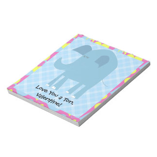 Bloc-note Je t'aime une tonne, Valentine