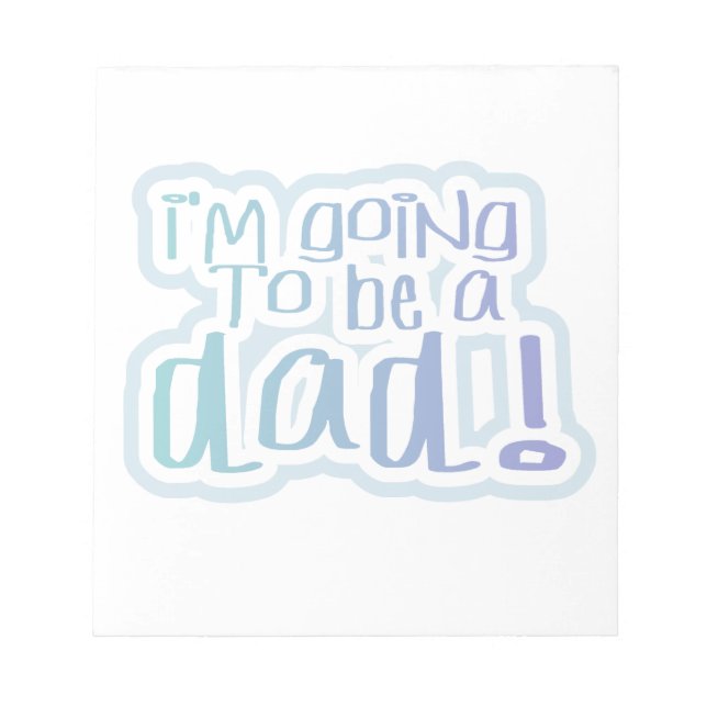 Bloc-note Je vais être un cadeau papa (Devant)