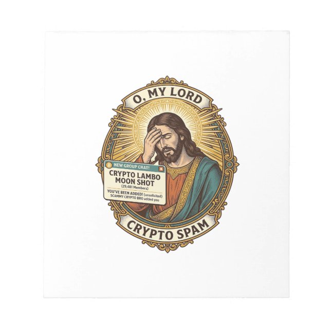 Bloc-note Jésus a ajouté un spam Crypto Groupe Discussion Ir (Devant)