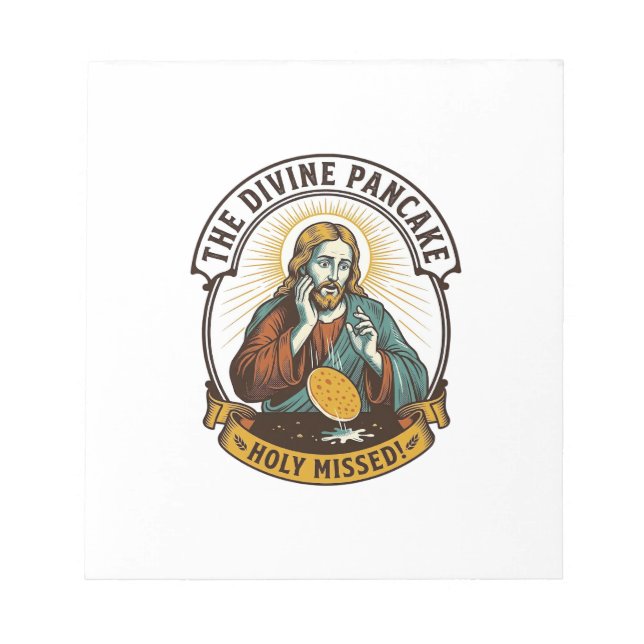 Bloc-note Jésus a laissé tomber la crêpe parfaite en la reto (Devant)