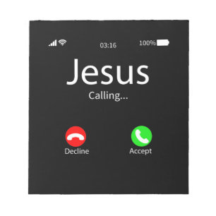 Bloc-note Jésus Appelle Chrétien