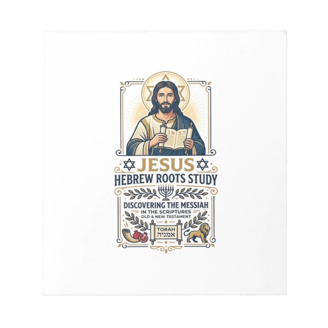Bloc-note  Jésus Langues de la Bible Hébreu Grec Chemise de  (Devant)