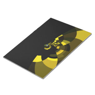 Bloc-note Jet Black et Gold Vector Art Design graphique