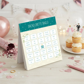 Bloc-note Jeu de Bingo pour l'Enterrement de Vie de Jeune Fi