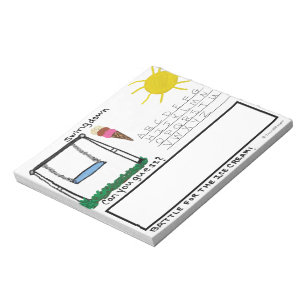 Bloc-note Jeu de mots amusant pour enfants Swingdown Small