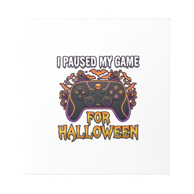 Bloc-note Jeu en pause Halloween Manette Chauves-souris Fant (Devant)