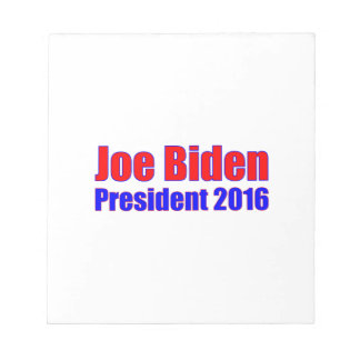 Bloc-note Joe Biden Président 2016