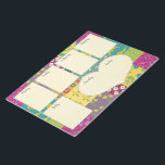 Bloc-note Joli Boho Maximalist Quilt Planificateur hebdomada<br><div class="desc">Restez organisé en style avec ce joli tapis de planner avec son arrière - plan patchwork patchwork style boho. Des carrés crème vous aideront à planifier chaque jour de la semaine avec un coin en forme de coeur pour planifier vos activités de week-end.</div>