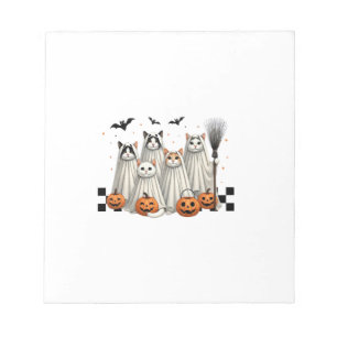Bloc-note Joli chat fantôme drôle déguisement Halloween Cost