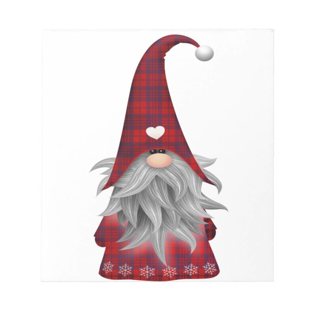 Bloc-note Joli elf de Noël Gnome (Devant)