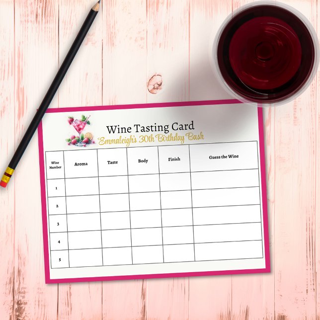 Bloc-note Joli en rose 30e fête d'anniversaire Guess the Win (Créateur téléchargé)