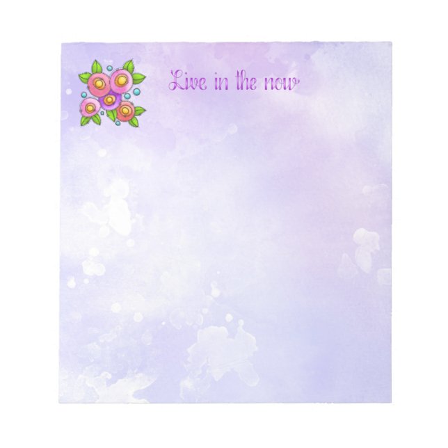 Bloc-note Joli ensemble de fleurs modernes (Devant)