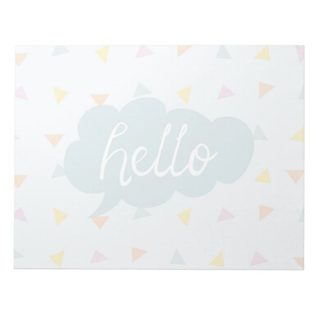 Bloc-note Joli Hello Pastel (Devant)