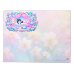 Bloc-note Joli Kitty Floral