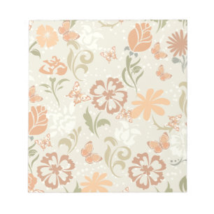 Bloc-note Joli modèle floral moderne