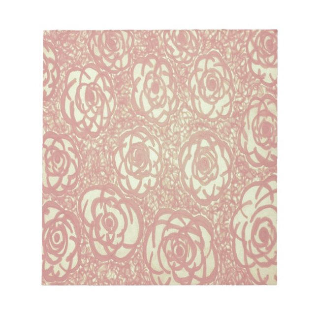 Bloc-note Joli Motif rose (Devant)