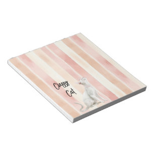 Bloc-note Joli Peach Pink Crème raypes Chat