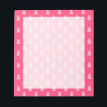 Bloc-note Joli sapin de Noël motif pastel et rose chaud<br><div class="desc">Motif de Noël moderne et minimaliste.</div>