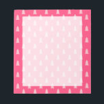 Bloc-note Joli sapin de Noël motif pastel et rose chaud<br><div class="desc">Motif de Noël moderne et minimaliste.</div>