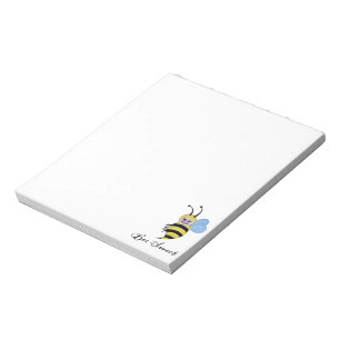 Bloc-note Jolie Abeille Aquarelle Avec Un Bon Sourire