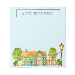 Bloc-note Jolie Cabane Arbres Note De