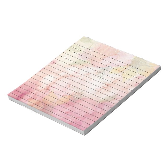 Bloc-note Jolie impression florale à l'aquarelle (Tourné)