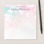 Bloc-note Jolie Parties scintillant rose Fille Glamour<br><div class="desc">Personnalisez facilement ce joli motif de parties scintillant de livre rose avec vos détails personnalisés.</div>