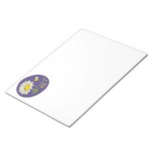 Bloc-note Jolie scène printanière avec fleur de marguerite e