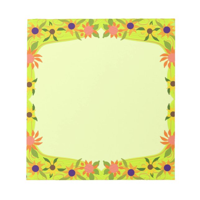 Bloc-note Jolies Fleurs Petites Vous Customisez (Devant)