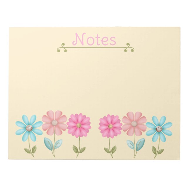 Bloc-note Jolies Petites Fleurs (Devant)