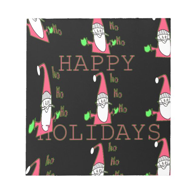 Bloc-note Jolly Mouse Père Noël : Une Illustration Fun Holid (Devant)