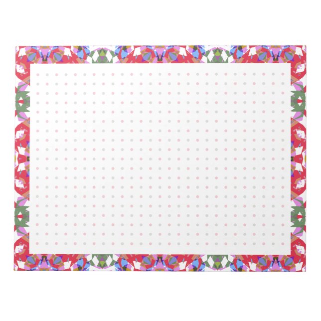 Bloc-note Jolly Red Christmas Fun Dot Grid Organisateur Plan (Devant)