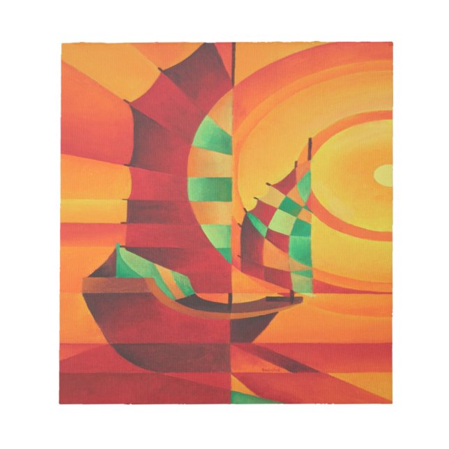 Bloc-note Joncs Cubistes Sur La Mer Rouge (Devant)