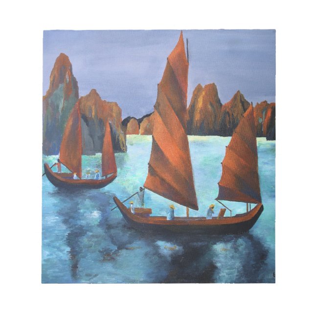 Bloc-note Joncs Dans La Baie Dragon Descendante (Devant)