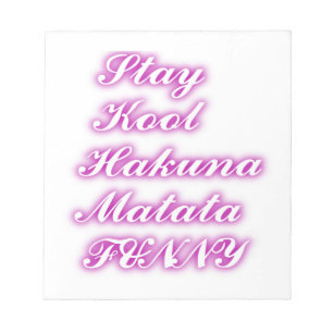 Bloc-note Jouer Cool Hakuna Matata .png