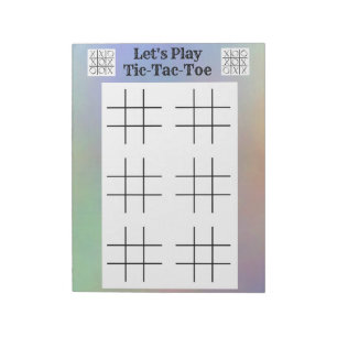 Bloc-note Jouer Tic-Tac-Toe Jeux - Fun Game Sheets