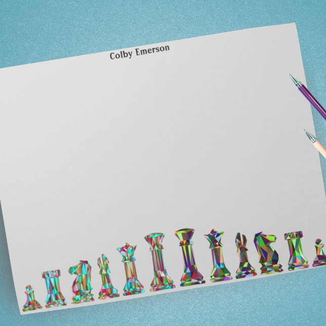 Bloc-note Joueurs de jeu Couleur arc en ciel Pièces d'échecs (Créateur téléchargé)