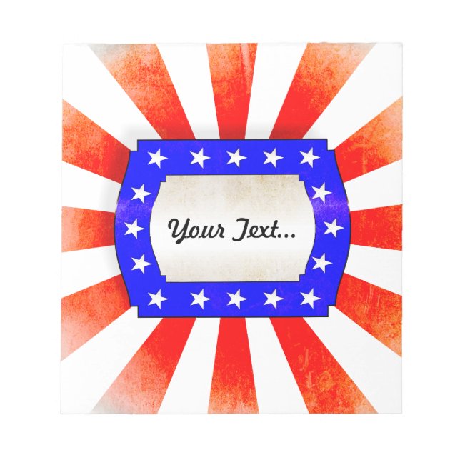 Bloc-note Jour de l'Indépendance du 4 juillet (Devant)