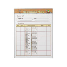 Journal de croissance de chien