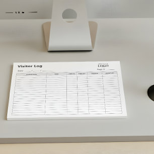 Bloc-note Journal des visiteurs de l'entreprise   Désactivat