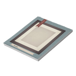 Bloc-note Journal vintage Journal Bleu Sepia ScrapbookPapier