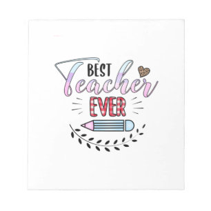 Bloc-note Journée de l'enseignant Meilleur enseignant jamais