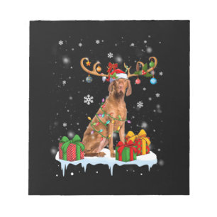 Bloc-note Joyau de Noël Vizsla Pajama Amoureux des chiens Xm